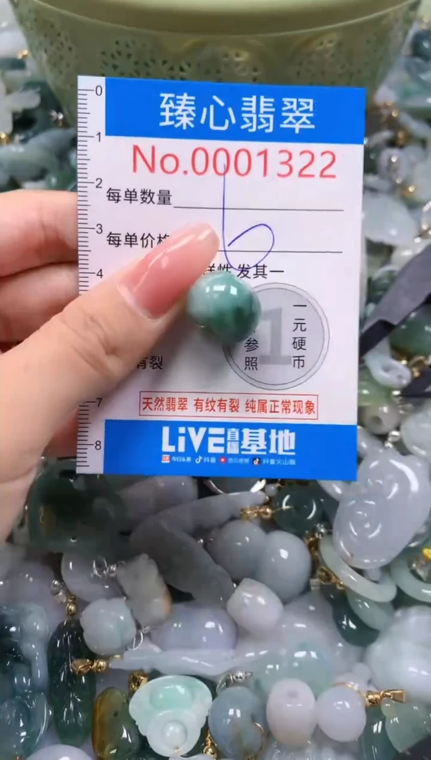翡翠未镶嵌颈饰1322