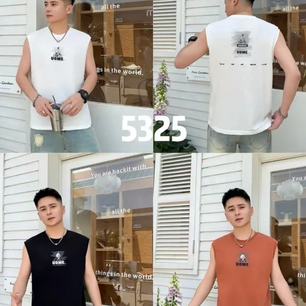 【弗娜丝】210高棒无袖背心，速干气质无异味，潮牛款式圆领时尚百搭