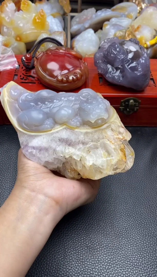 未镶嵌手把玛瑙/玉髓杨*00