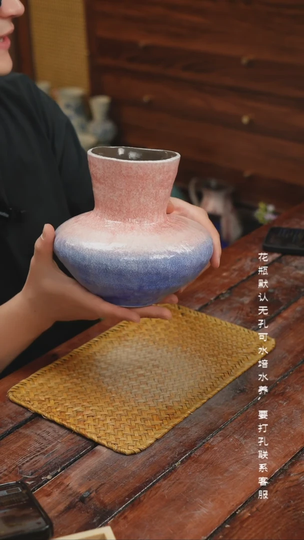 景德镇艺术感手作花瓶