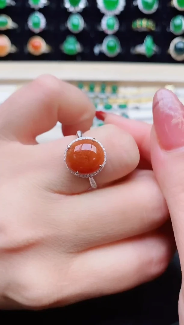 【闪购商品】翡翠戒指银S925镶嵌321321