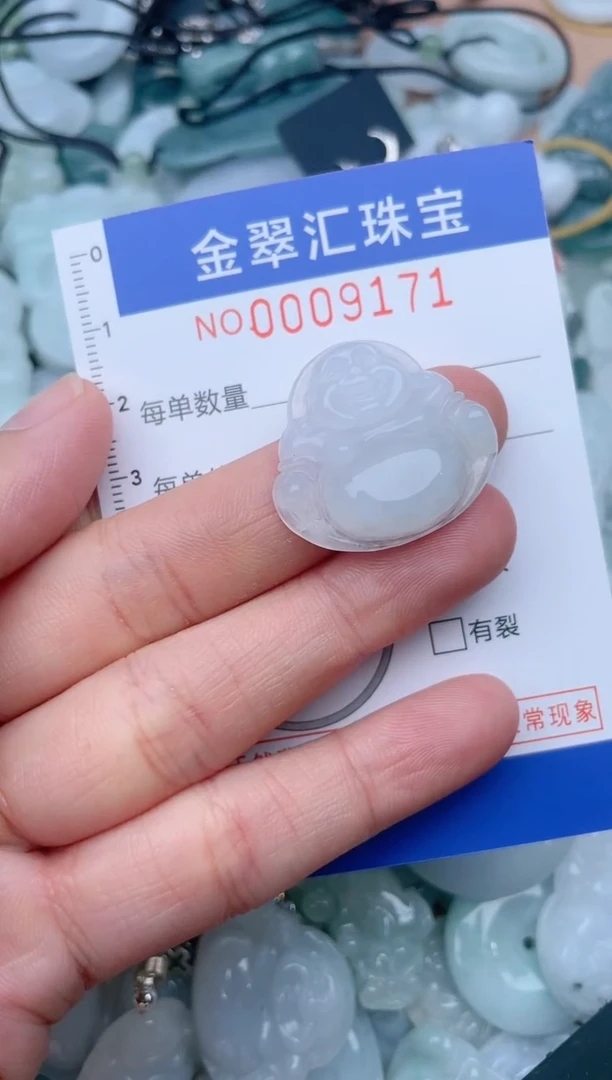 翡翠未镶嵌颈饰9171