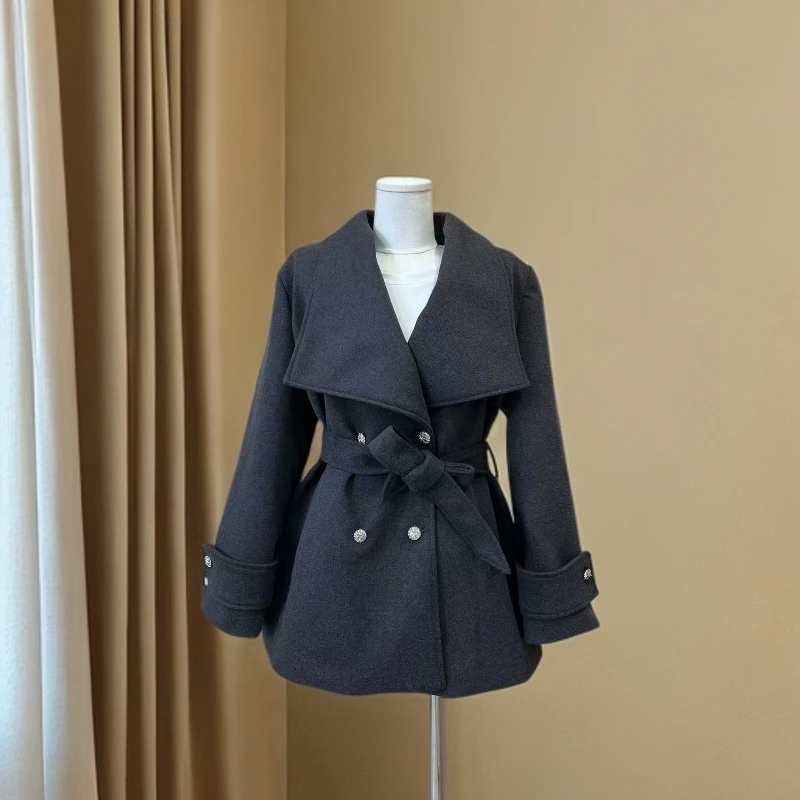 99031夹棉细呢子外套女款时尚百搭简约显瘦外套