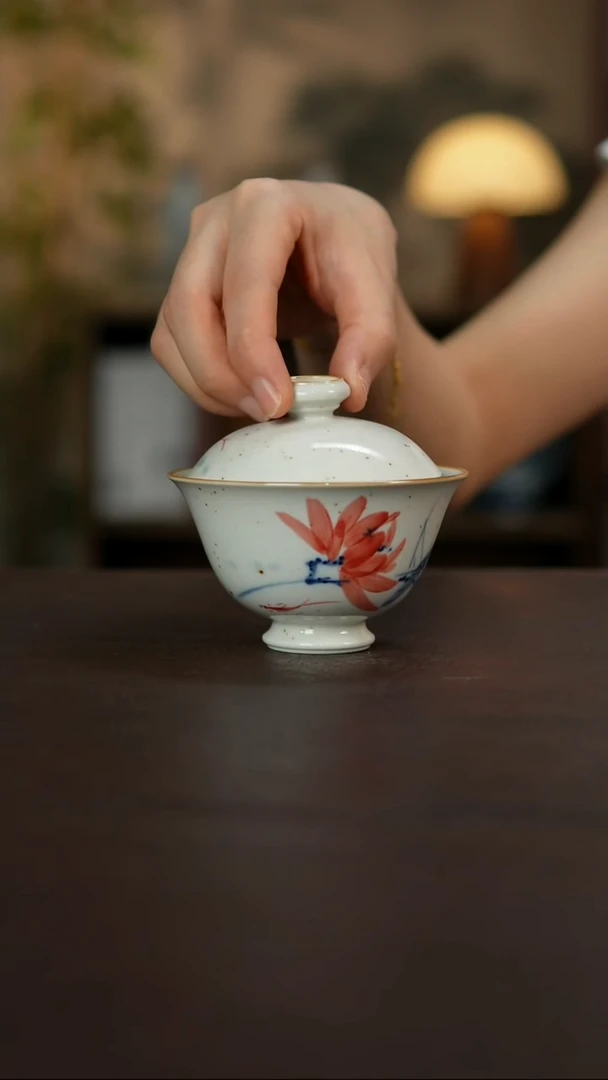 景德镇陶瓷杯碗柴烧多人