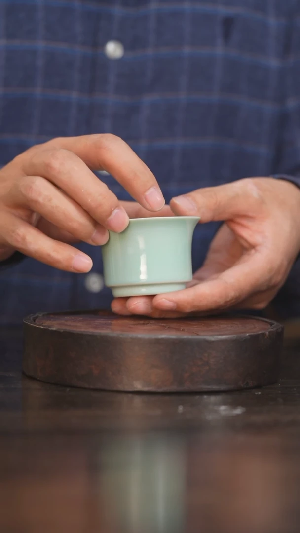 【闪购商品】杯10柴房陶瓷丨薄荷绿马蹄单杯