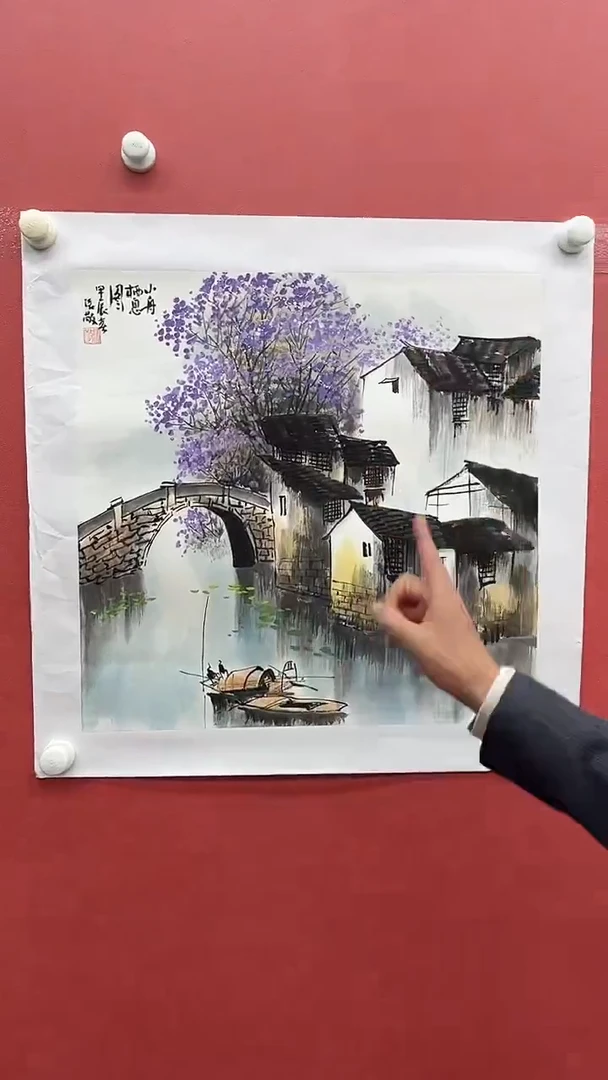 国画张敬-2平尺-水乡