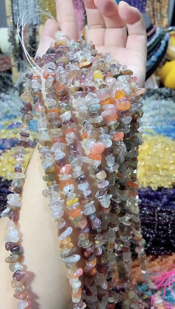 未镶嵌珠宝半成品水晶彩发晶