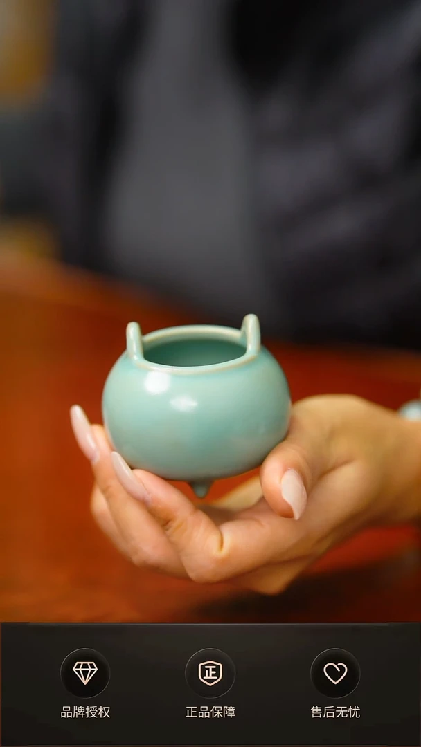 其他仿古支钉小胖香炉 不完美简装