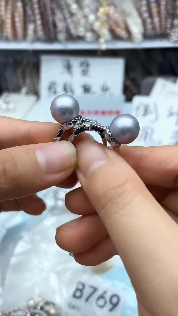 戒指未镶嵌淡水珍珠戒指多其性发其二