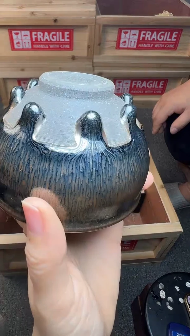 茶盏八方来财 建窑建盏主人杯