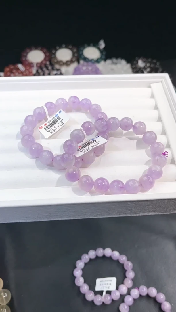 【闪购商品】水晶手链未镶嵌多样性发一紫兔毛