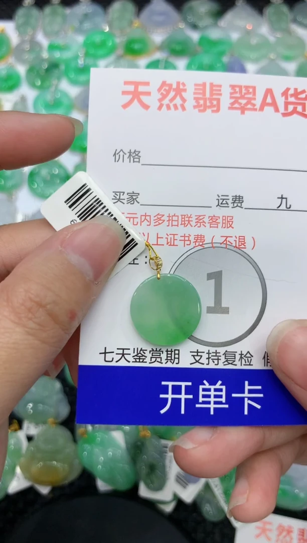 【闪购商品】翡翠颈饰18K金镶嵌 111111111111