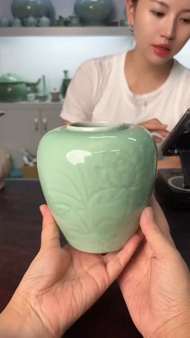 龙泉云间青瓷小米茶器