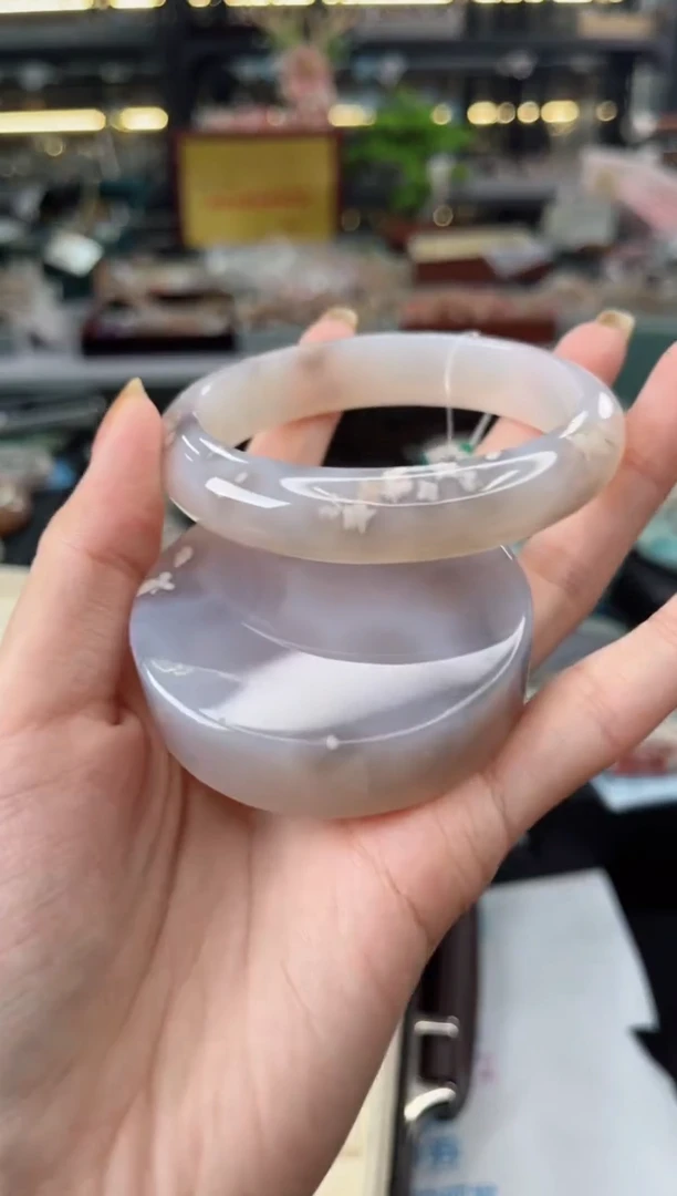 【闪购商品】石英质玉手镯未镶嵌60圈口（赠品镯心）3931321