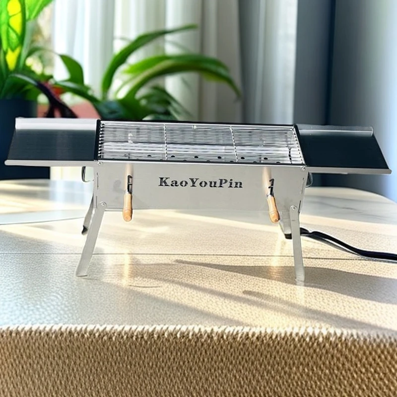 不锈钢烧烤架户外庭院烤炉子便携2025新款家用烤肉炉加厚烧烤架子