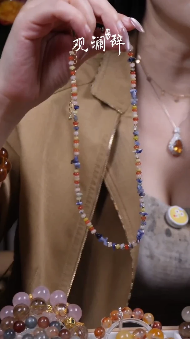 【闪购商品】水晶多宝项链未镶嵌项链