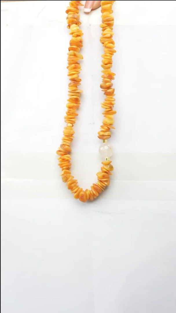 琥珀颈饰未镶嵌多样性发一