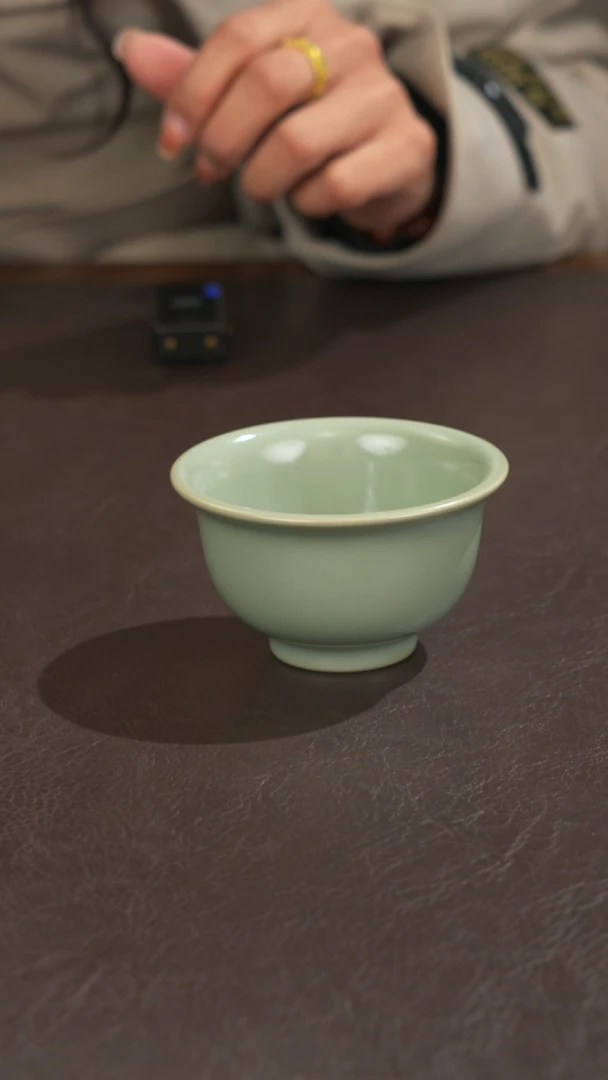 瓷瓷 宣宝汝瓷原矿原釉手工作品微微瑕