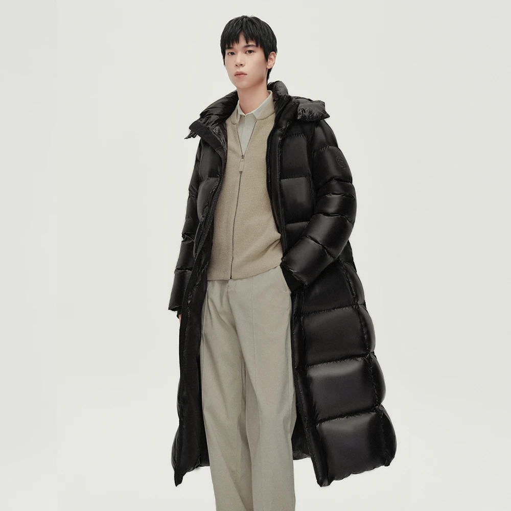 朱先生FIC【波兰95防水绒·特长大被子羽绒服】男女同款背带可脱卸帽