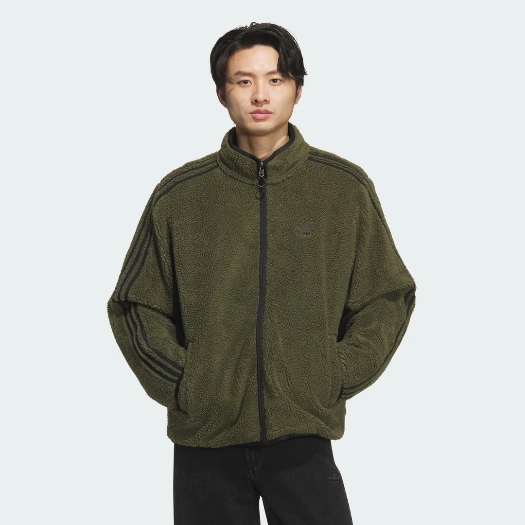 ADIDAS JACKET 保暖仿羊羔绒双面穿运动鸭绒羽绒服KS6071