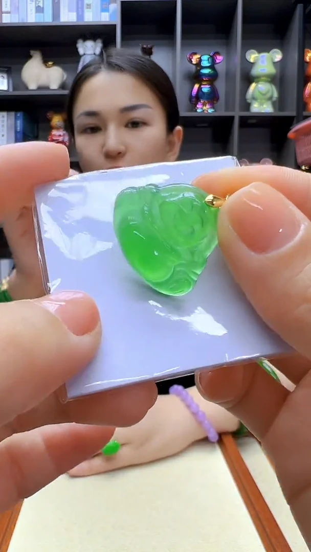 翡翠14K金镶嵌颈饰丹丹diy劲饰