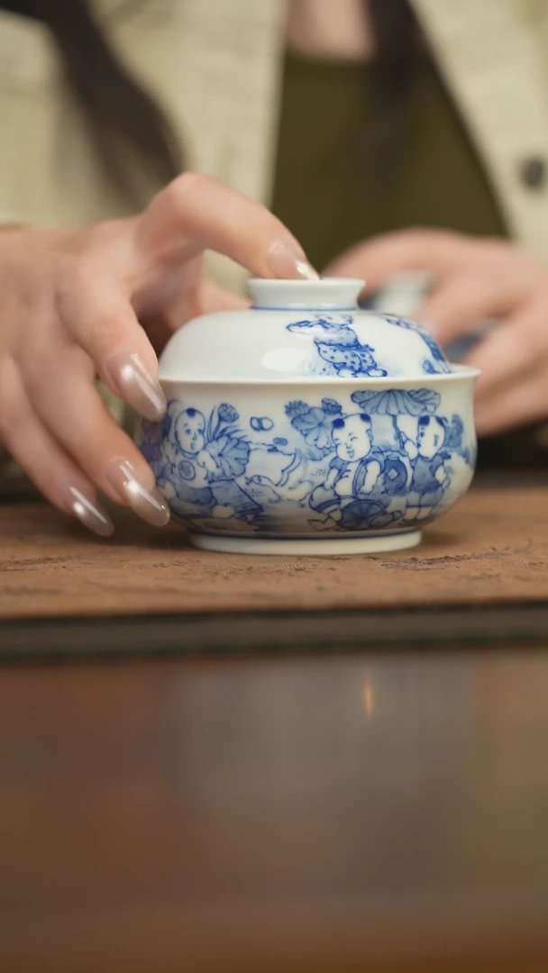 【闪购商品】杯柴窑青花破价福利