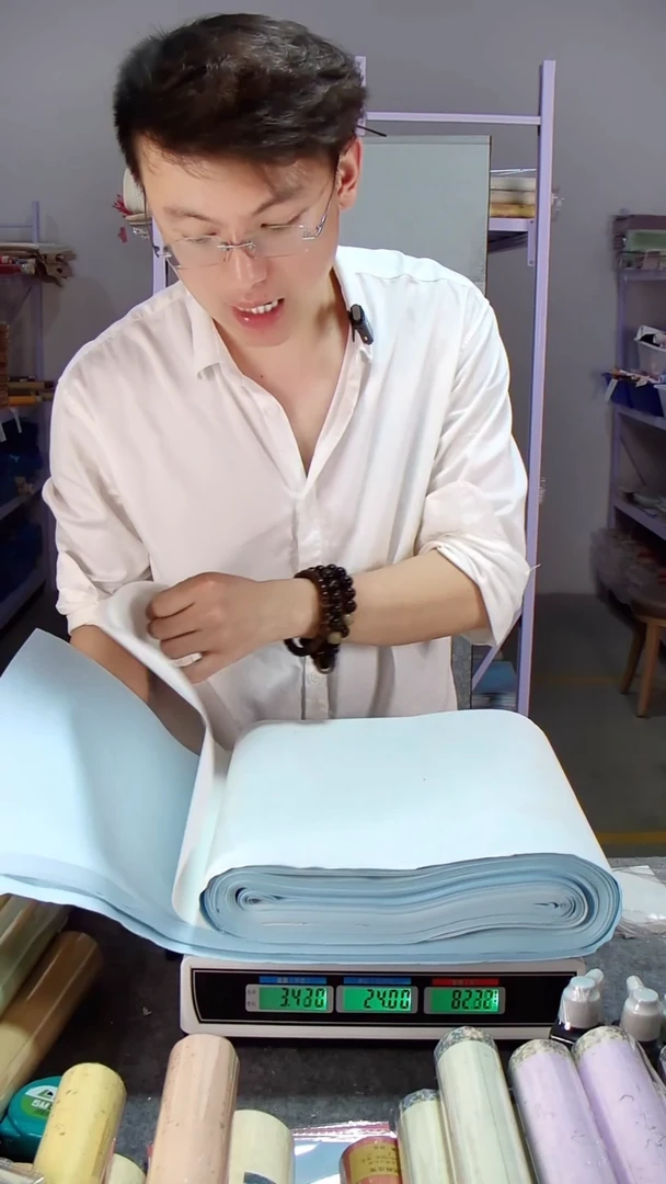 蜡染浅蓝色光板 32*180约100多张