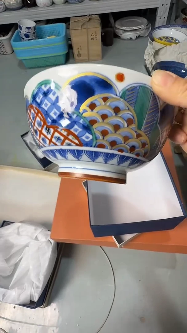 瓷片茉莉甄选蓝凛堂大碗2