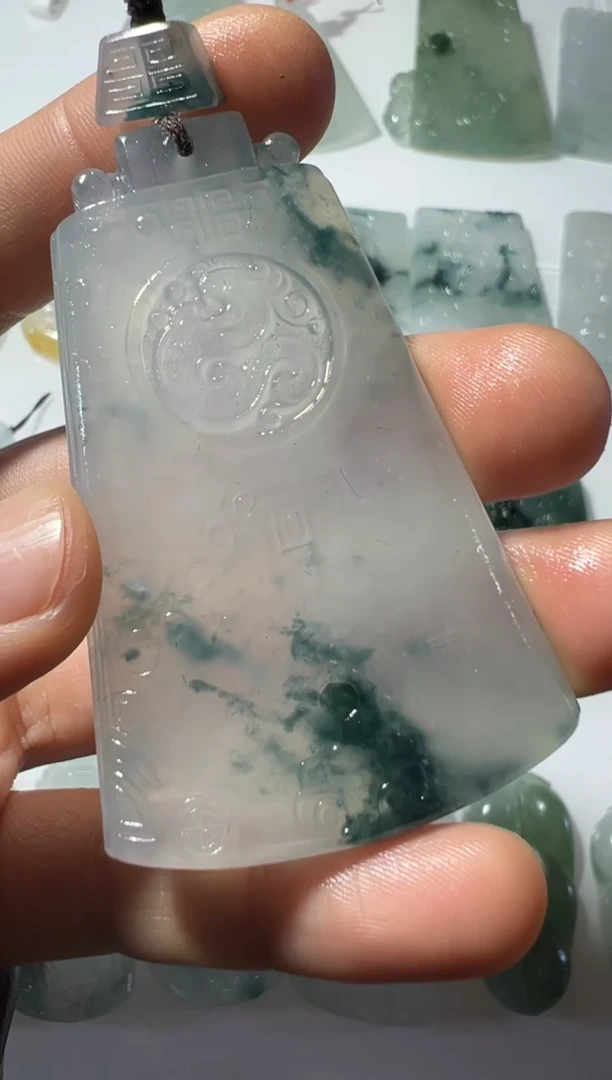 未镶嵌定制翡翠无事牌