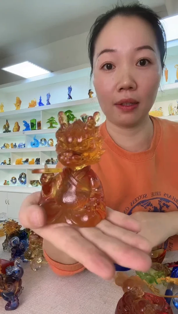 手工艺品琉璃龙人