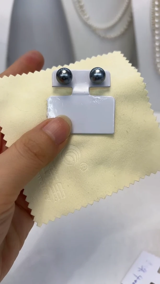 【闪购商品】海水珍珠耳饰18K金镶嵌9MM