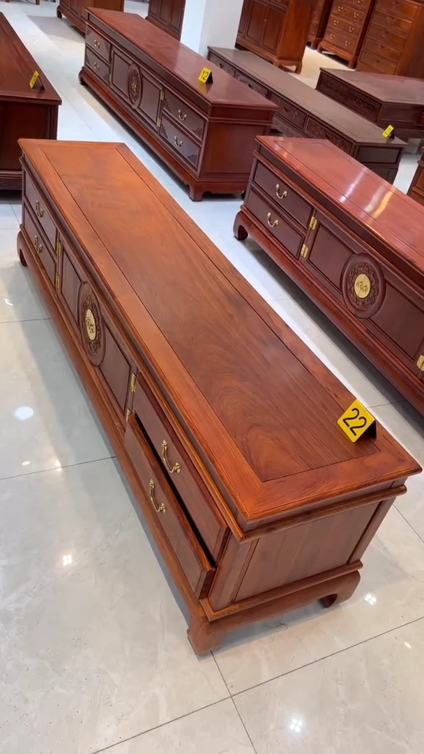 花梨木类储物柜二**圈电视柜大果紫檀