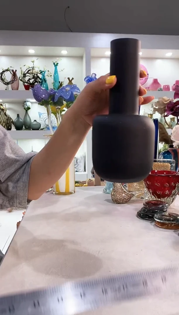 慕忆家手作琉璃花瓶微瑕
