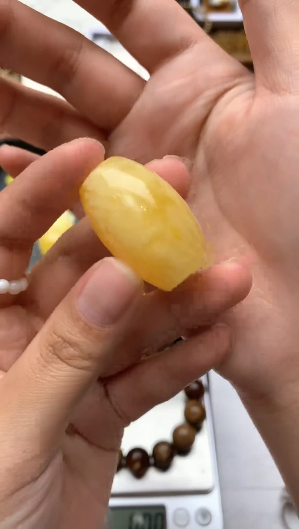 【闪购商品】琥珀珠宝奇石未镶嵌036琥珀蜜蜡冰花花粉小坑介意勿拍