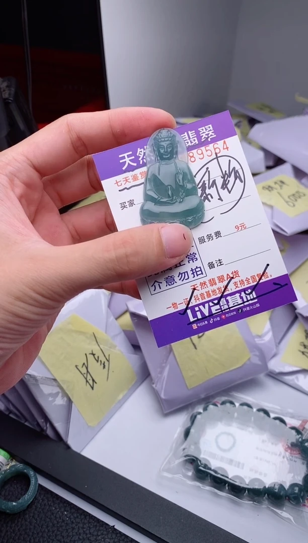 翡翠未镶嵌颈饰多样性随机一件发货 素衣观音29.9