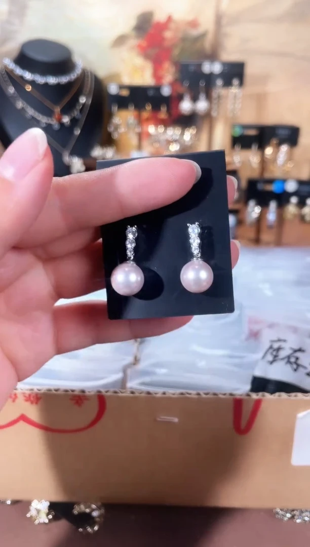 合金925银锆石豆409