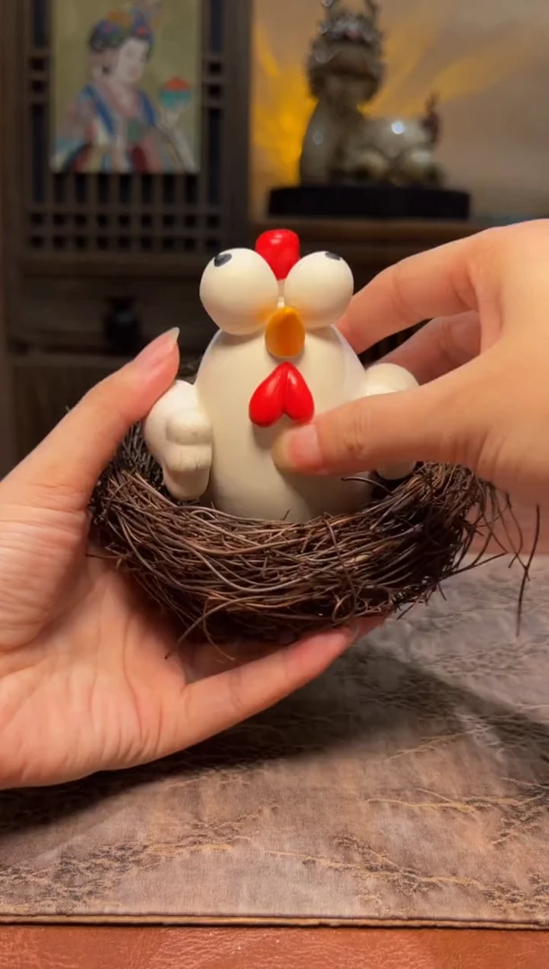 瓷片设计师款手工手作鸡窝