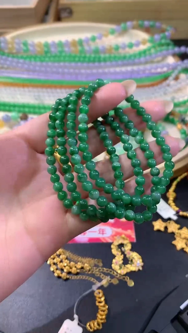 未镶嵌手串翡翠A280|多样性发其一|980