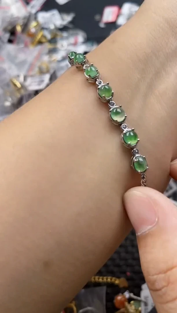 翡翠戒指银S925镶嵌1515     5