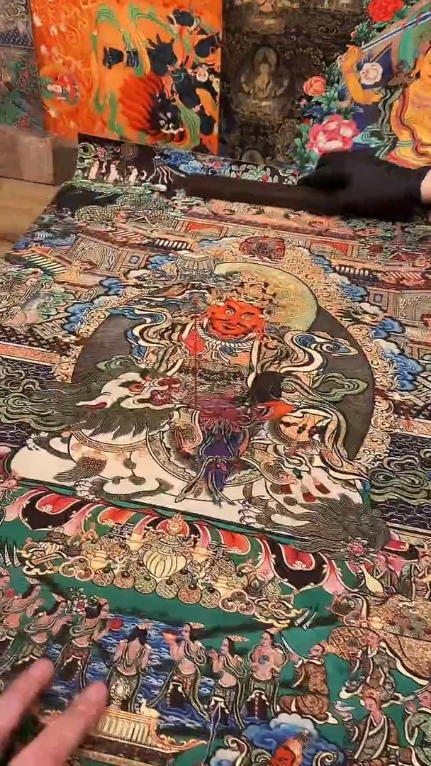 装裱画精美唐卡tk16053