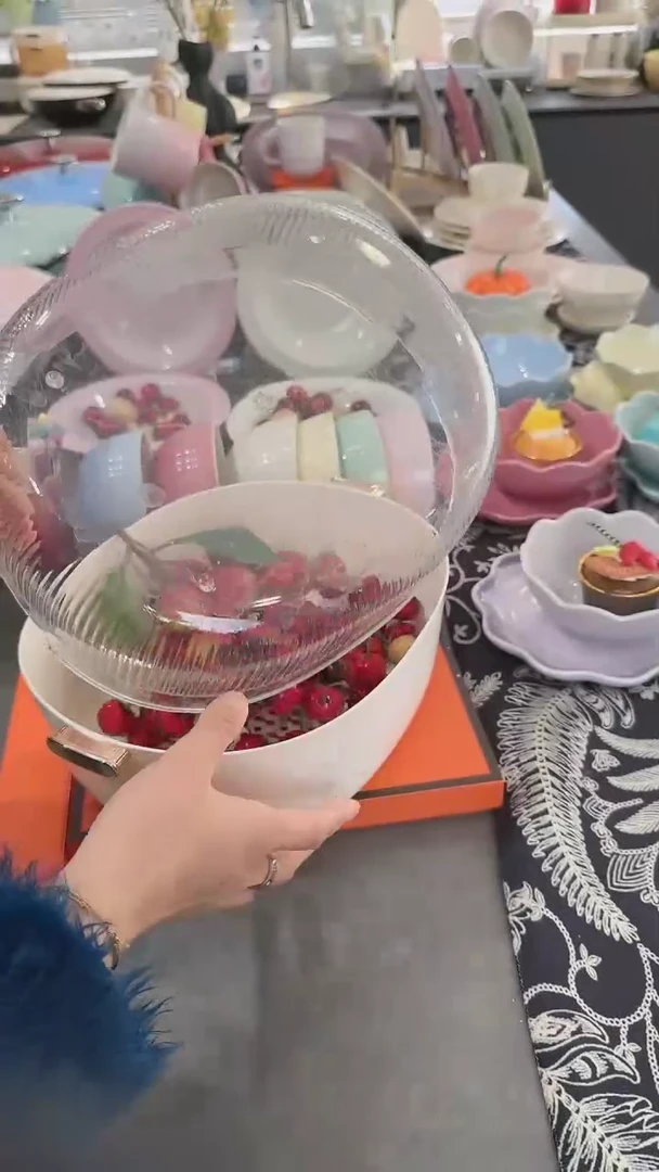 【闪购商品】瓷轻奢沥水篮(大号)31.3*24.8*