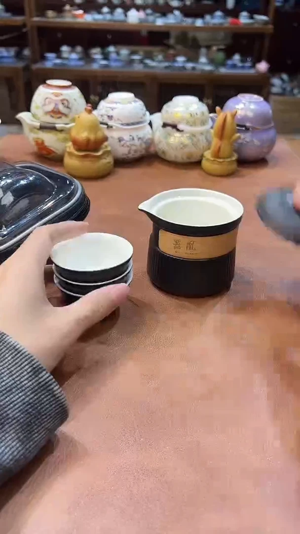 真的很便宜会开片的旅行茶具