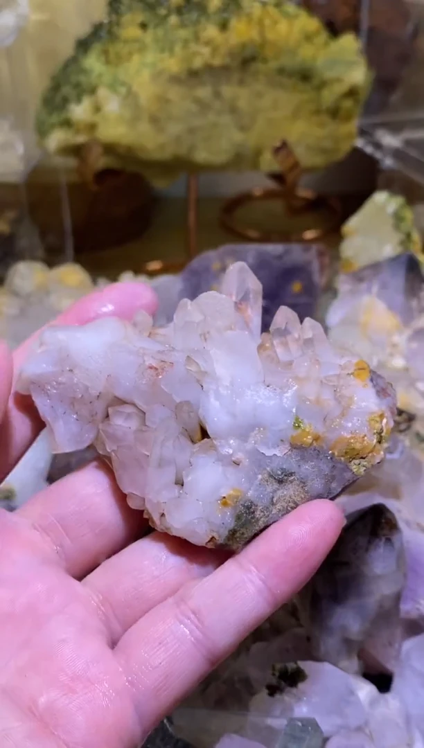 未镶嵌珠宝半成品水晶21号95g四川超七花园水晶