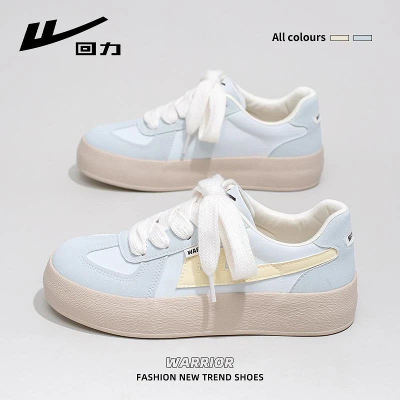 回力韩版ins时尚休闲鞋2025新款秋季厚底德训鞋百搭轻便运动女鞋