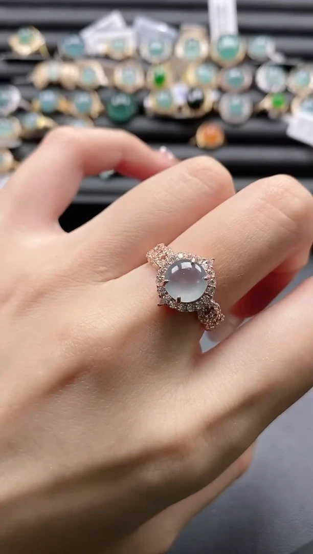 【闪购商品】翡翠戒指银S925镶嵌11111-