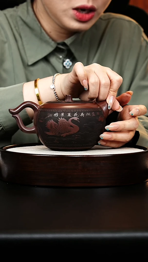 茶壶紫砂苹果壶