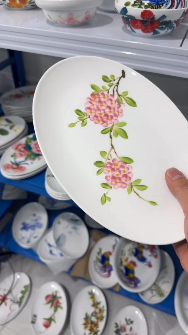 摆件陶瓷景德镇高温瓷（小鱼盘）福利价微瑕
