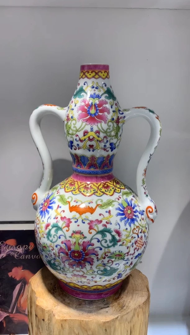 摆件WN问泥景德镇陶瓷花瓶摆件