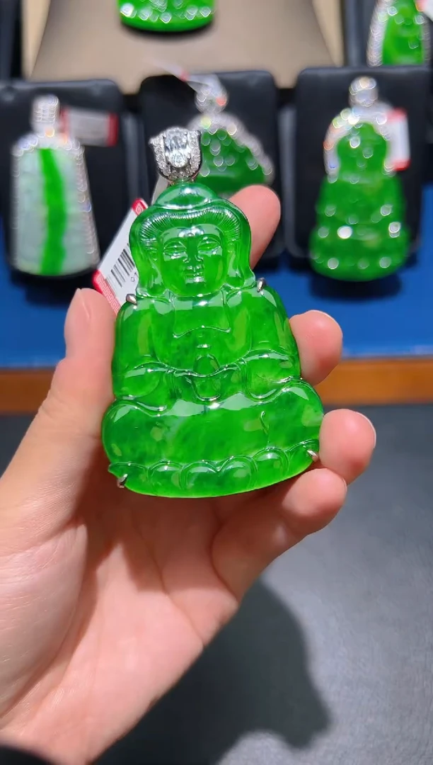 【闪购商品】翡翠颈饰未镶嵌天然A货翡翠33