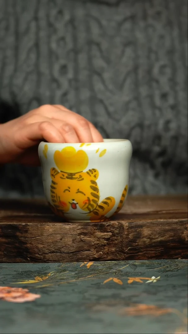 【闪购商品】杯 釉下彩手工手绘同款陶器